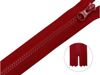 Тракторная молния YKK Т5, красный, цена за 1шт (арт.36-519)