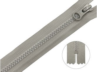 Тракторная молния YKK Т5, серый, цена за 1шт (арт.36-576)