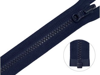 Тракторная молния YKK Т5, с перекидным бегунком, разъемная, синий, цена за 1шт (арт.36-233)