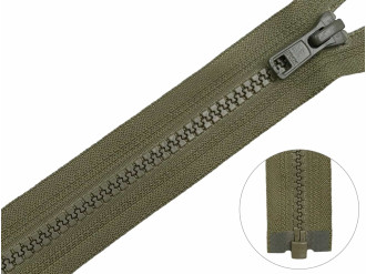 Тракторная молния YKK Т5, хаки, цена за 1шт (арт.46-565)