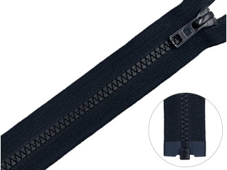 Тракторная молния YKK Т5 с пуллером DA, чёрный, цена за 1шт (арт.50-580)