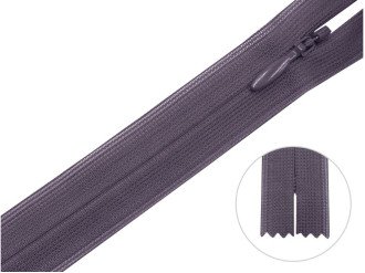 Потайная молния YKK, серо-сиреневый, цена за 1 шт (арт.60-217)
