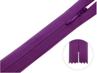 Потайна блискавка YKK, фіолетовий, ціна за 1 шт (арт.60-526)