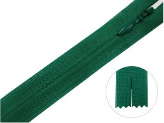 Потайна блискавка YKK, зелений, ціна за 1 шт. (арт.60-878)