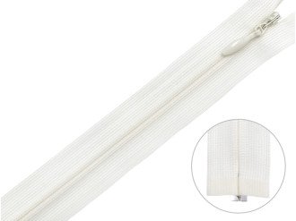 Потайная молния корсетная YKK, молочный, 60 см, цена за 1 шт (арт.60-121)