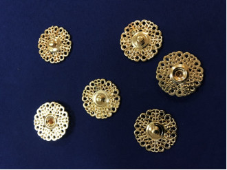 Арт.6524Gold Кнопка металлическая цена за  штуку