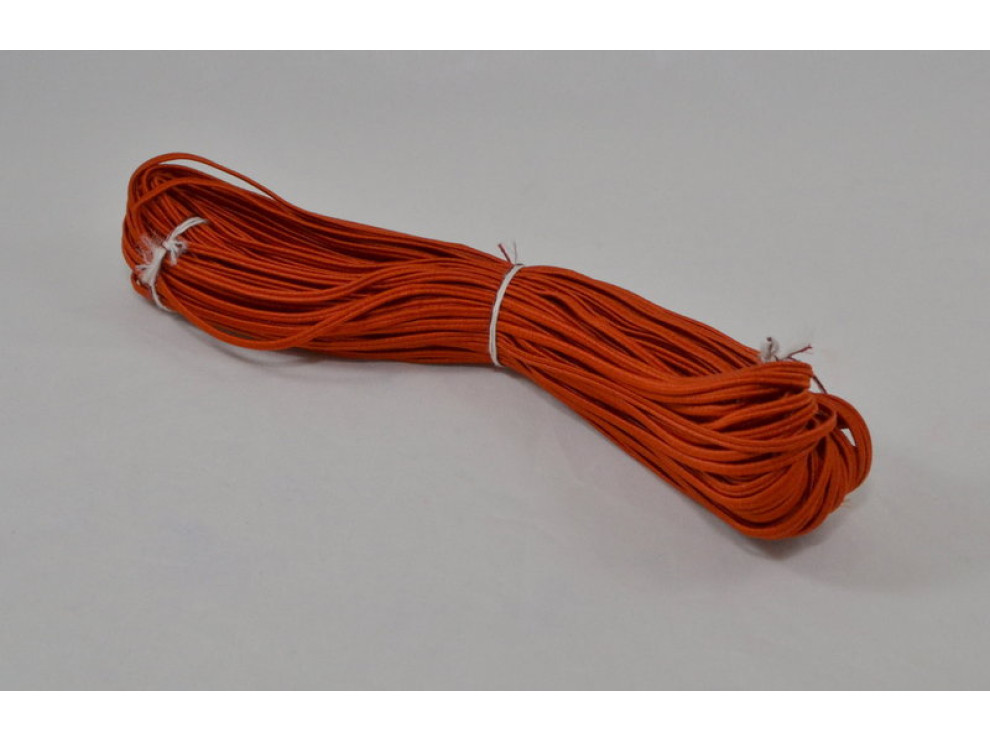 Резинка круглая, шляпная 2 мм, кирпичный, цена за 1 метр (арт.75П цв.6)