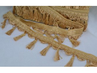 Бахрома для декору, золото, ціна за 1 метр (арт.5555 цв.188)