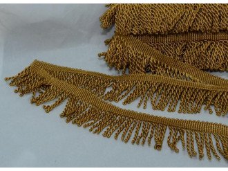 Бахрома для декора, золото, цена за 1 метр (арт.5554 цв.109)