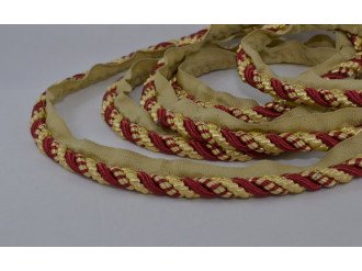 Кант меблевий, декоративний, золото з бордовим, ціна за 1 м (арт.5562 цв.28)