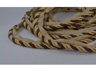 Кант меблевий, декоративний, золото/срібло/коричневий, ціна за 1 м (арт.5562 цв.27)