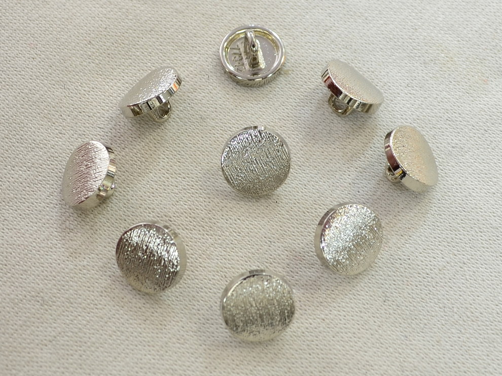 Пуговица металлическая на ножке, никель, цена за 1 шт. (арт.35090)
