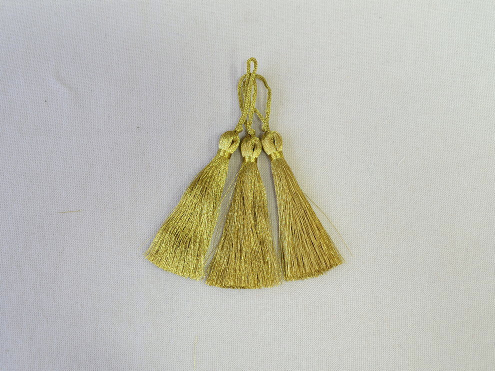 Кисточка декоративная, золотой, цена за 1 шт (арт.171-0001)