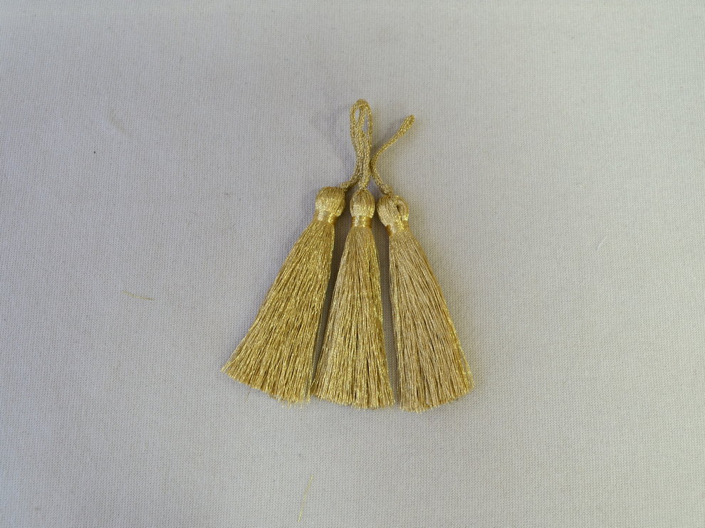 Кисточка декоративная, белое золото, цена за 1 шт (арт.171-0002)