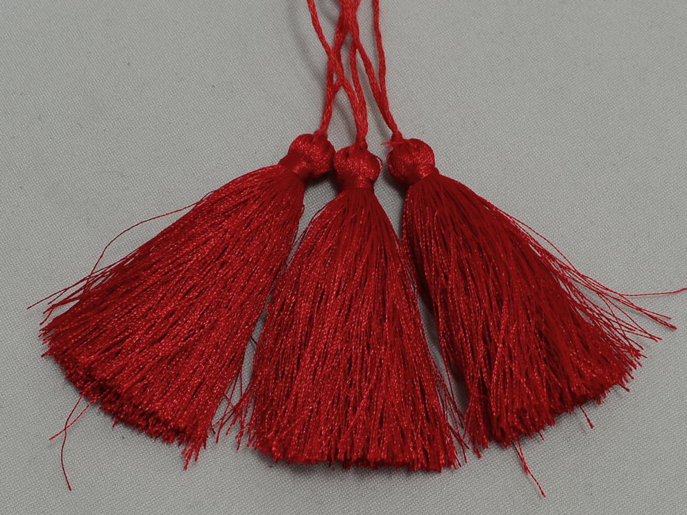 Китиця декоративна, червоний, ціна за 1 шт (арт.13012-5)