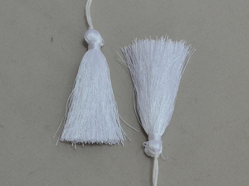 Китиця декоративна, білий, ціна за 1 шт (арт.13012-wh)