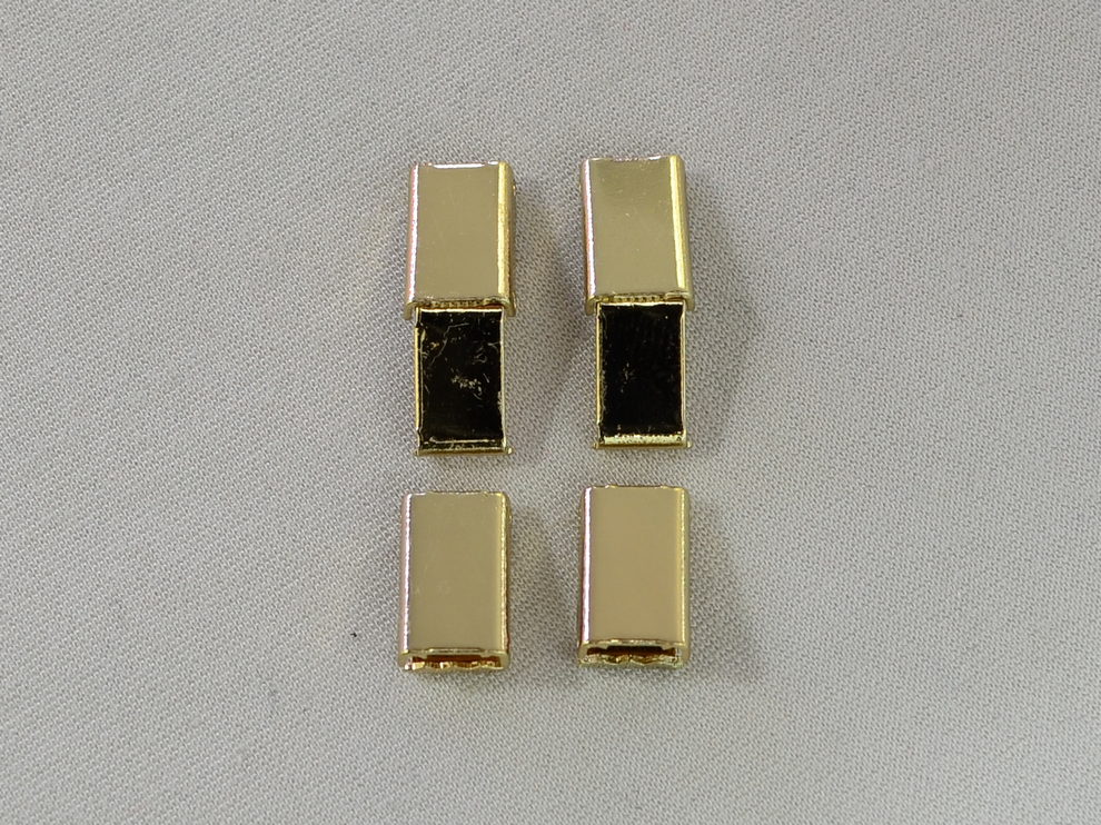 Металлический зажим-наконечник, 5 мм, золото, цена за 1 шт (арт.25310)