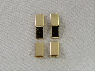 Металлический зажим-наконечник, 5 мм, золото, цена за 1 шт (арт.25310)