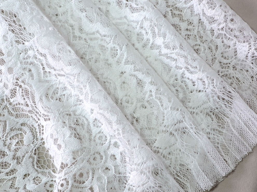 Кружево ажурное BAROCCO 150см*150см, цвет белый, цена за 1 шт. (арт.11060)
