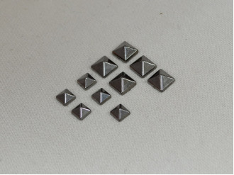 Заклёпка декоративная, тёмный никель, цена за 1 шт (арт.25043)