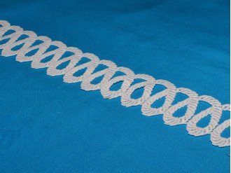 Мереживо ажурне 80мм, колір білий, ціна за 1 метр (арт.5731)