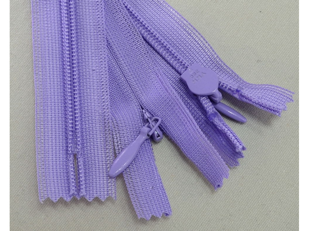 Потайна блискавка YKK, бузок, ціна за 1 шт (арт.60-553)