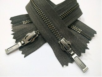 Металева блискавка темний нікель YKK Т5, вугільний, ціна за 1 шт (арт.14-18-916-bn)