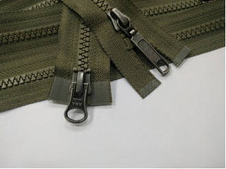 Тракторная молния YKK Т5 цвета хаки арт.17-565, цена за 1шт