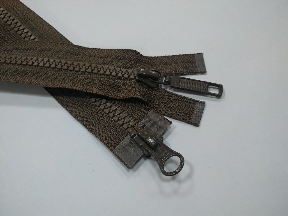 арт.17-569 YKK Т5 коричневая молния трактор