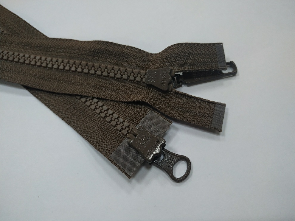 арт.17-569 YKK Т5 коричневая молния трактор