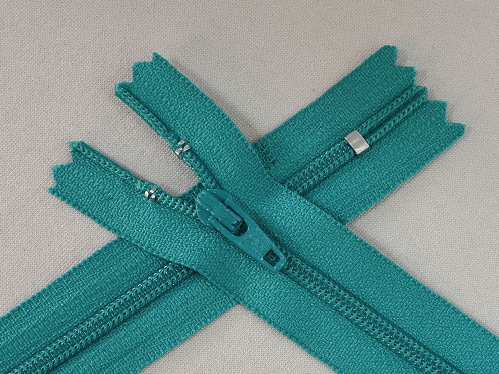 Брючная молния YKK, морская волна, цена за 1 шт (арт.20/20-906)