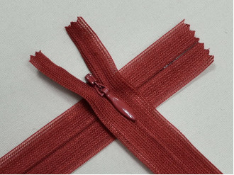 Потайная молния YKK, терракотовый, цена за 1 шт (арт.60-073)