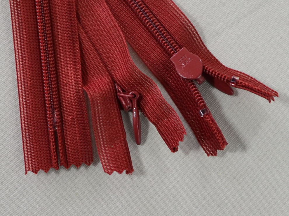 Потайна блискавка YKK, теракотовий, ціна за 1 шт (арт.60-073)