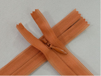 Потайная молния YKK, рыжий, цена за 1 шт (арт.60-808)