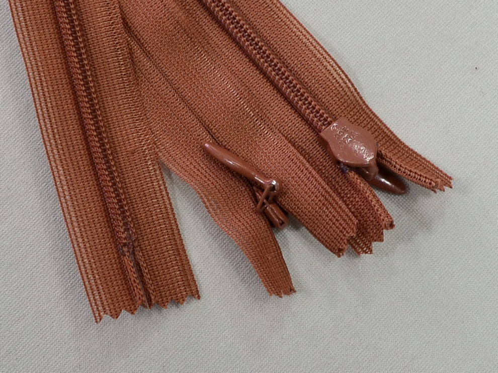 Потайна блискавка YKK, рудий, ціна за 1 шт (арт.60-809)