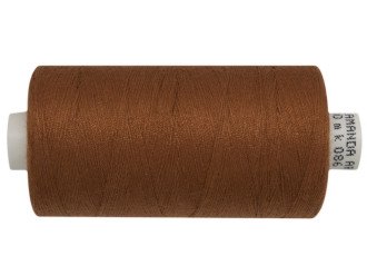 Нитка Amanda Arena 120, красно-коричневый - №086, 1000 метров, цена за 1 шт