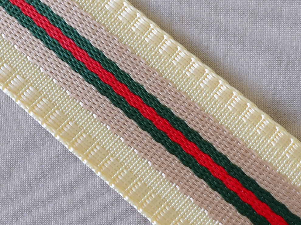 Стропа ремінна (стрічка) GUCCI, бежевий,  ціна за 1 метр (арт.15200)