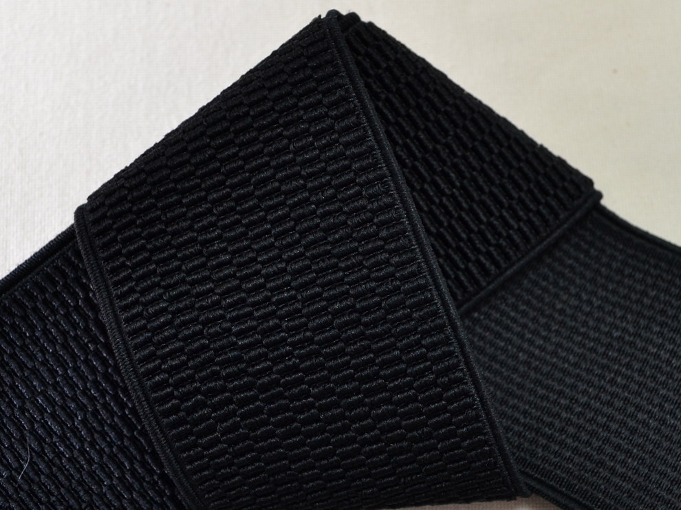 арт.15195 чёрная фактурная резинка
