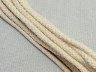 Шнур круглий бавовняний 5 мм, молоко, ціна за 1 метр (арт.15223 цв003)