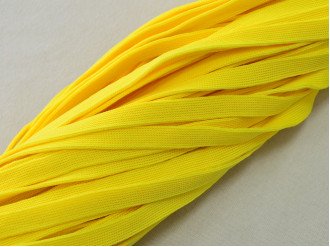 Шнур плоский декоративний 10 мм, жовтий , ціна за 1 метр (арт.15058-57)