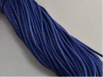 Шнур вощеный 2мм. синего цвета цв 227 арт.15062-blue, цена за 1 метр