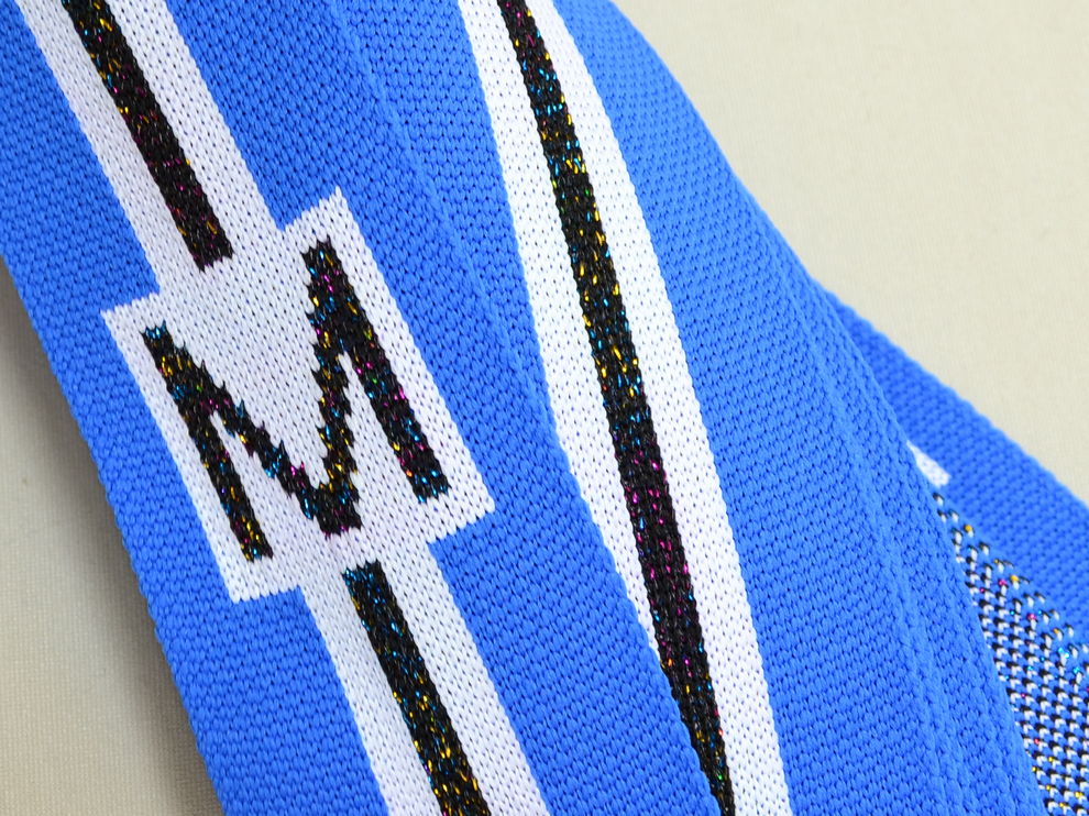 лампаси сині Moschino арт.15179-blue, ціна за 1м