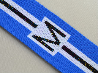 лампаси сині Moschino арт.15179-blue, ціна за 1м