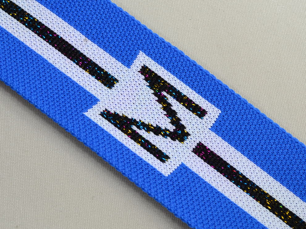 лампаси сині Moschino арт.15179-blue, ціна за 1м