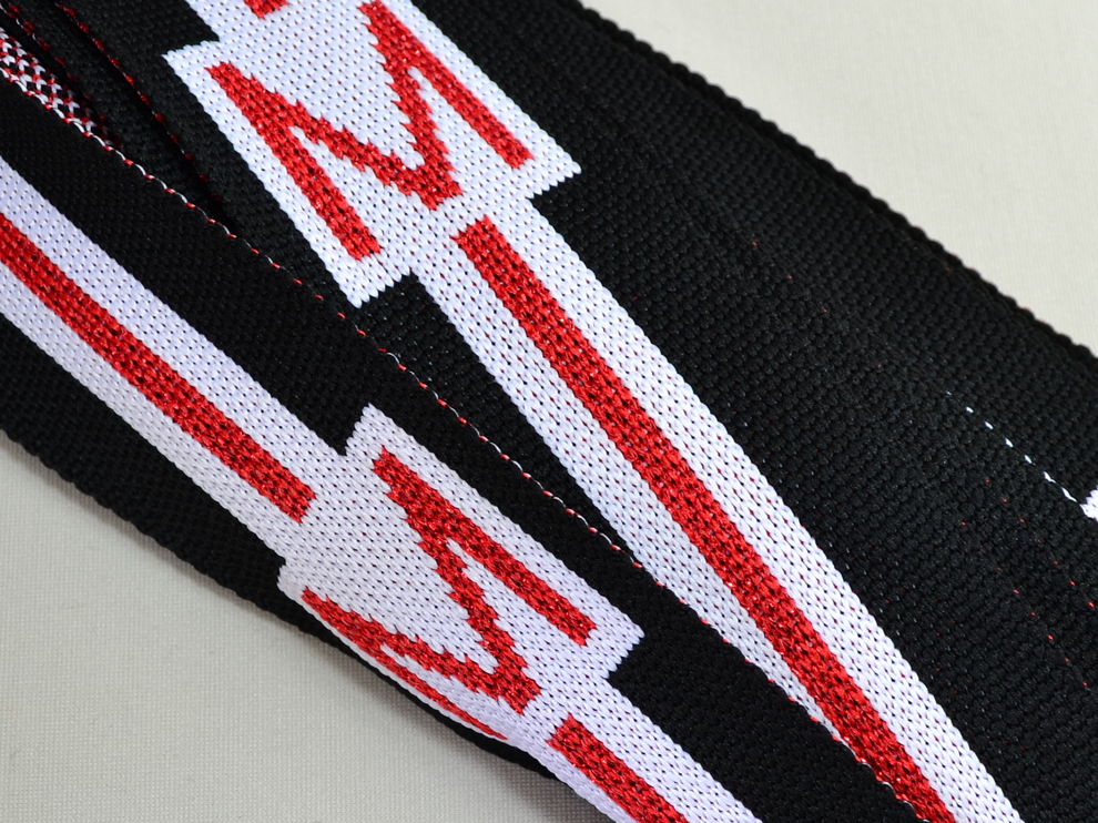 арт.15179-red лампаси червоні Moschino, ціна за 1м