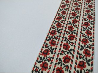 Тесьма с украинским орнаментом арт.10700-4-20, цена за 1 метр.