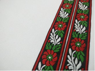 Турецкая тесьма с украинским орнаментом арт.162-bl, цена за 1 метр.